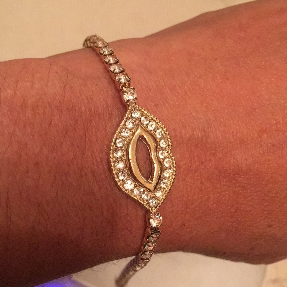 JC Penny Jewelry - Gold Tone Cubic Tennis Bracelet